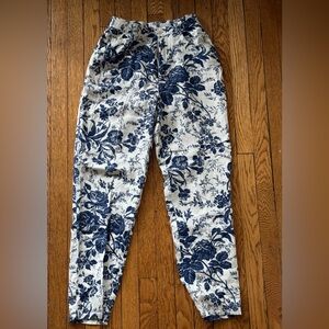 Lauren Ralph Lauren Floral Print Linen Pants - Size 6